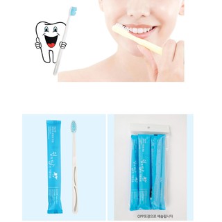 Travel Disposable Toothbrush Toothpaste Coating Recycled toothbrush 20PCS KOREA