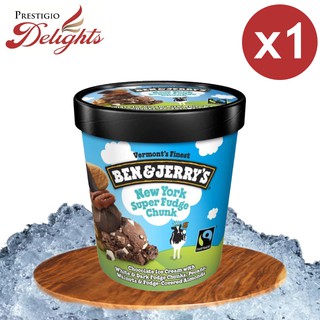 Ben & Jerry's Ice Cream Pint New York Super Fudge Chunk 458ml - By Prestigio Delights