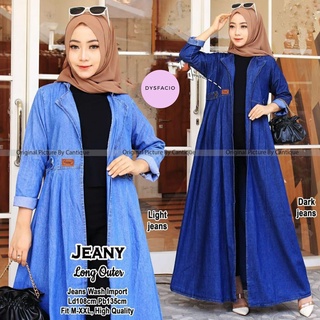 G ABCD JEANY LONG OUTER / Women OUTERWEAR / LONG OUTER JEANS LOUNG OUTER SUPER KECE