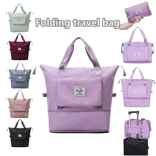 Large-Capacity Folding Travel Bag Foldable Travel organiser Lightweight Waterproof Luggage Duffel Tote Bag Yoga Sport Crossbody Bag Women large handbag