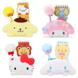 Sanrio Characters Stationery Holder Stand With Pen Notepad