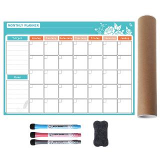 ST❀ A3 Monthly Planner Magnetic Whiteboard Fridge Magnets Drawing Message Board Memo