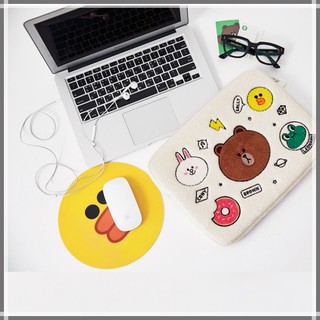 ⭐️ READY STOCK⭐️Line White bear Laptop Bag Sleeve Laptop Case Cute Trendy Korea