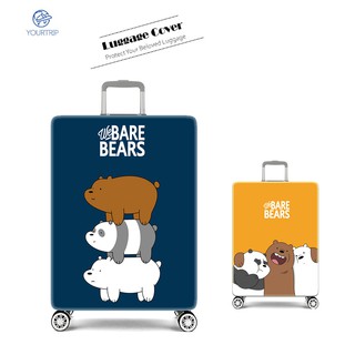 Yourtrip⋙We Bare Bears Luggage Cover Elastic Dust-Proof Cover Suitcase Cover