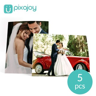12R Laminated Photo Prints, 5 Pieces with Full Personalisation by Pixajoy Photobook Singapore [e-Voucher]