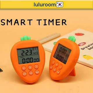 [PINKFOOT] Carrot Smart Watch Stopwatch Digital D day Setting Silent LED Study Timer Korean Stationery