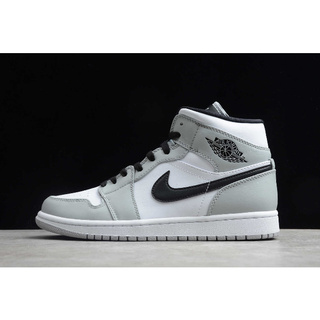 2020 Release Air Jordan 1 Mid “Light Smoke Grey” Men Sneaekers 554724-092