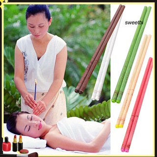 10 Pcs Coning Beewax Natural Ear Candle Ear Candling Therapy Straight Style Ear Care