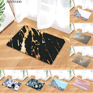 ♚Marble Style Floor Mat Doormat Non Slip Bathroom Home Ornament