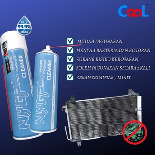 NYGP AIRCOND COOLING COIL CONDENSER RADIATOR CLEANER CAR INTERIOR AIR FRESHENER GOCOOL SMELL REMOVER KILL BACTERIA GERM