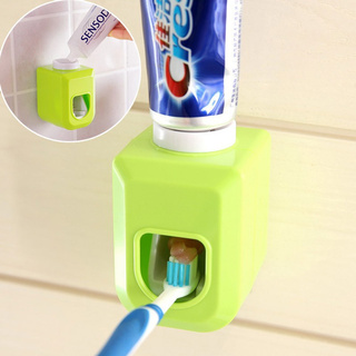 Creative automatic toothpaste dispenser for toothpaste toothbrush holder