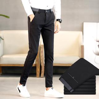 Office Wear Men Stylish Skinny Business Formal Black Pants