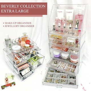 [HOMMBAY Beauty] Makeup Organizer Plastic Cosmetic Storage Box Jewellery Jewelry Earring Organiser Beauty Box