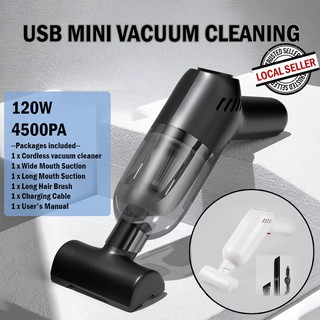 [SG Ready Stock]120WPA Car Vacuum Cordless Handheld Vacuum Cleaner Upgrade Rechargeable Wet/Dry Mini Vacuum Kereta (1)