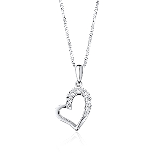 SK Jewellery Sparkly Love Diamond Pendant