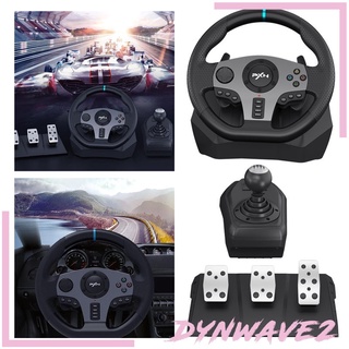 [DYNWAVE2] Racing Game Steering Wheel Pedals Car Truck Driving Simulator for PS4/3 PC