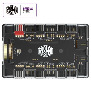 Cooler Master MasterFan ARGB and PWM HUB, 6 Sets of ARGB & PWM Ports, Built-in Magnets