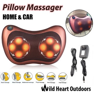 Infrared Heating Massage Pillow Home&Car Shiatsu Massager Knead Rotation
