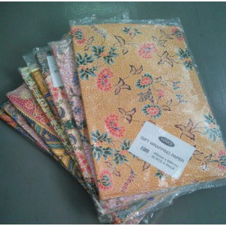 Batik Gift Wrapping Paper (20 pieces for $12)