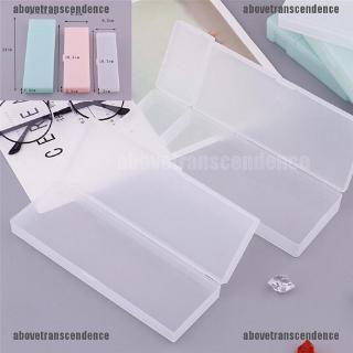 Cute Clear Transparent Plastic Pencil Case Kids Office School Supplies