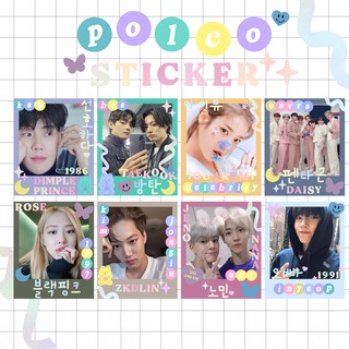 (Ready) Polaroid Photocard Deco Sticker / POLCO Sticker hangul Decoration bujo journaling