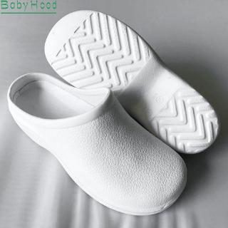 Chef Shoes 4.5-7 Women Men Slip-on Chef Sandal Shoes Safety Loafers Kitchen Mules Clogs Cook Garden Non-Slip Cushion Non
