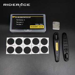 Bicycle Glueless Chip Patches Kit Tyre Tire Lever Wheel Repair Tool MTB Mountain Bike Road Inner Tire Piece Cycling Accessories