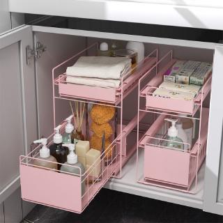 Kitchen Floor-to-ceiling Countertop Pull-out Home Large Cabinet Supplies Under the Sink Storage Rack