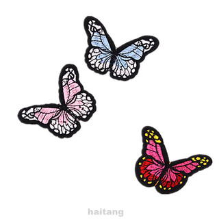 10pcs Multi-color Butterfly Embroidered Iron ON Patch for Cloth Decoration