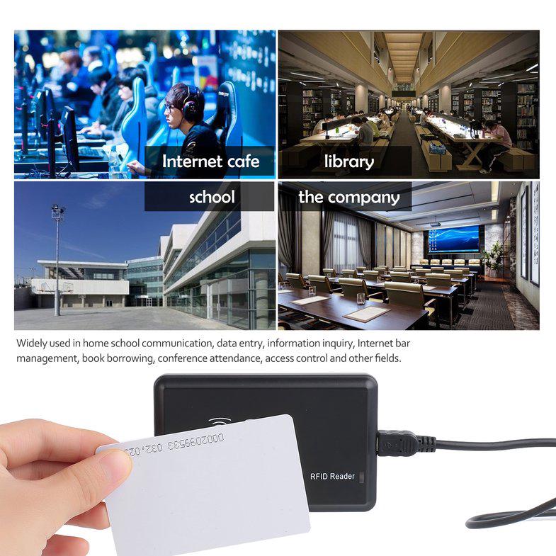 10 Pcs 125KHz EM4100/TK4100 RFID Proximity ID Smart Card 0.85mm Thin Cards