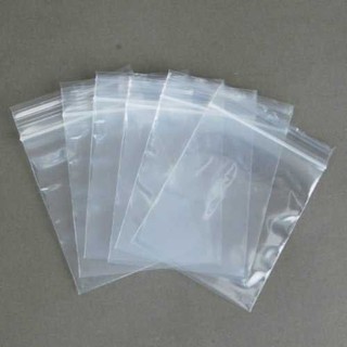 RESEALABLE XS CLEAR BAG WITH ZIP 4X6 inch and other sizes (PACK OF 100)