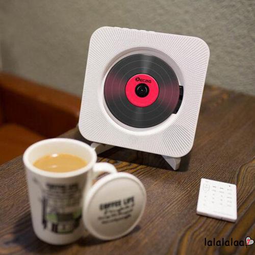 A.A-MP3-CD Player Wall Mounted Home FM Radio Built-in Dual Mode for iPhone Bluetooth Speaker