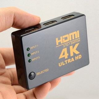 Uk 4K*2K Ultra Hd 3 In 1 Hdmi Switcher 1080P Support 3D Video 2.97Gbps