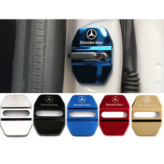 1 set 4pcs Spot Car Mercedes-Benz Stainless Steel Door Lock Cover Case