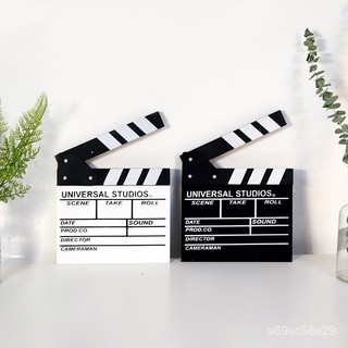 home living /home decor /Industrial style decoration/Nordic Style Black and White Movie Clapperboard Home Ornament Wall