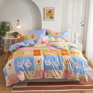 Single / Super Single / Queen / King: 600 TC Bed Sheet Set 100% Cotton Feel c/w Pillow and Bolster Case