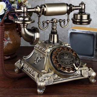 Antique telephone living room home vintage retro rotary dial dial European antique fashion creative telephone landline