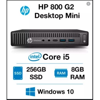HP EliteDesk 800 G2 Tiny PC Intel Core i5 6th Gen 8GB DDR4 RAM 256GB New SSD with Windows 10 Pro ,MS office(REFURBISHED)