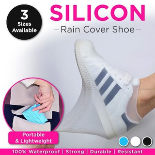 Silicon Rain Shoe Cover / 100% Waterproof Strong Durable Resistant raincoat umbr