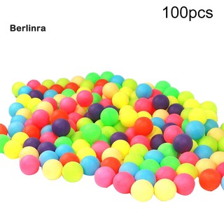 ●BE 100Pcs Colored Ping Pong Balls Entertainment Table Tennis Mixed Colors for Game