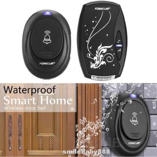Waterproof Wireless Door Bell with 36 Chimes Single Receiver Remote Control Plug-in Type Smart Bells EU/Plug