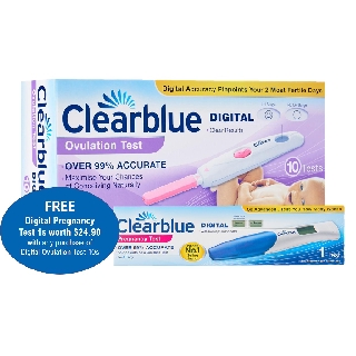 Clearblue Digital Ovulation Test Kit 10S + Digital Pregnancy Test Kit 1s (CB0029+CB0035)