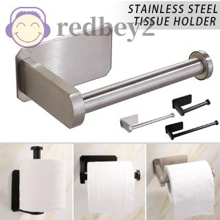 RY Self Adhesive Toilet Paper Holder Toilet Roll Stick on Wall Stainless Steel for Bathroom Kitchen Stick on Wall Self Adhesive Drilling Paper Holder
