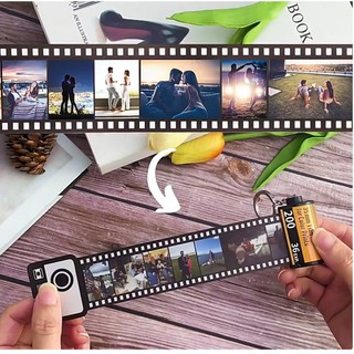 Personalized Customized photo film memory for your lover, custom diy, love heart box, bear box, free keychain