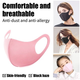 Adult Kids Washable Reusable Earloop Mask Cycling Anti Dust Mouth Face Mask Respirator