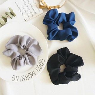 Cloth Ties Ponytail Girls Women Elastic Hair Scrunchies Pure Color Bands