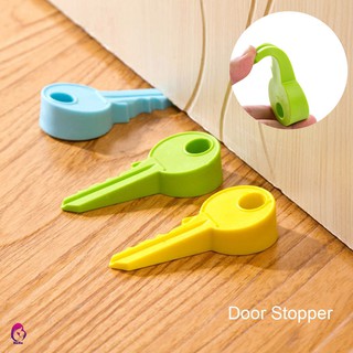 ♦♦ Silicone Rubber Door Stopper Key Style Home Decor Finger Safety Protection Wedge Safe Doorstop