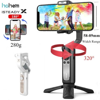 Hohem iSteady X iSteady X2 3-Axis Gimbal Stabilizer Foldable Phone Gimbal for Smartphone iPhone 11 pro max/Xs/Samsung/huawei/xiaomi