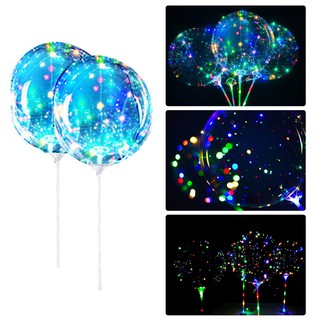 Christmas Decoration LED String Light Transparent Balloons 20"-Kid's Night Toy