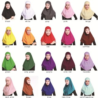 Muslim Fashion Hijab Instant Shawl 20 colour Including 2 pieces
